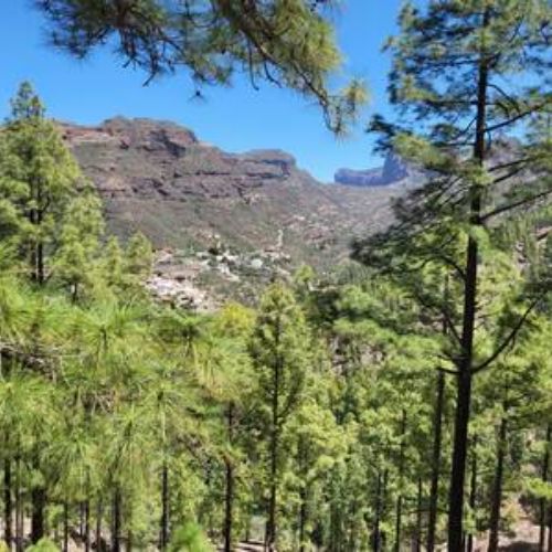 Vue Panoramique sur le village de El Juncal de Tejeda