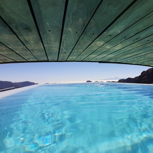 Vue depuis la piscine du Parador de Cruz de Tejeda