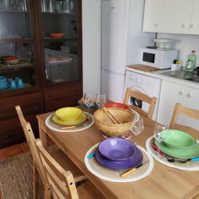Los Pinares El Juncal de Tejeda La table de la cuisine