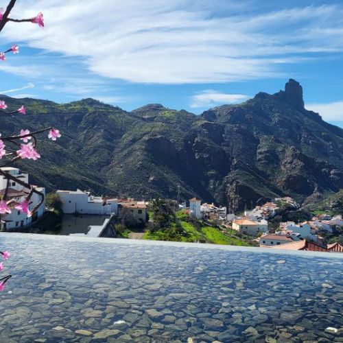 Roque Bentayga vu depuis Tejeda