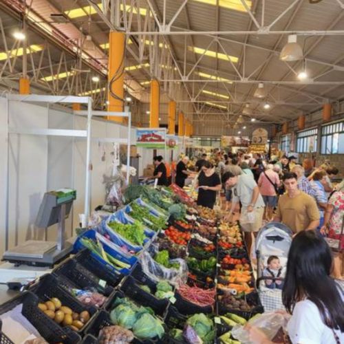 Etalage au marché de San Mateo