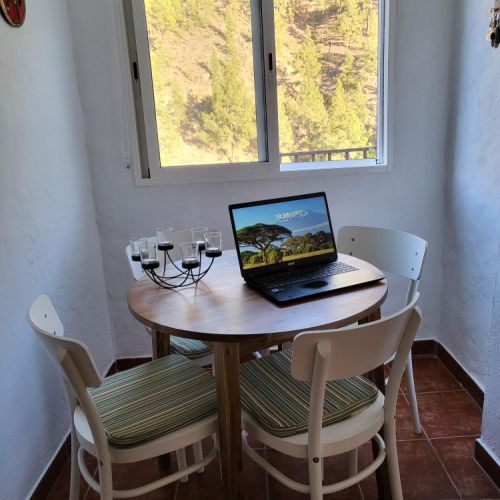 Espace de travail Maison Rurale Los Pinares El Juncal de Tejeda Grande Canarie