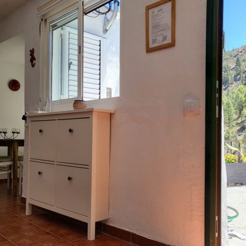 Entrée de la maison Rurale Los Pinares El Juncal de Tejeda Grande Canarie