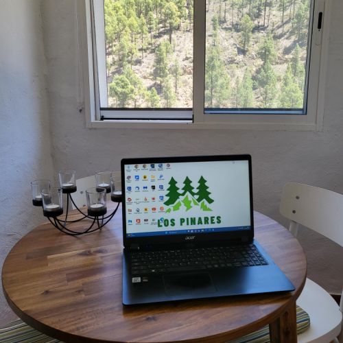 Espace de travail Maison Rurale Los Pinares El Juncal de Tejeda Grande Canarie